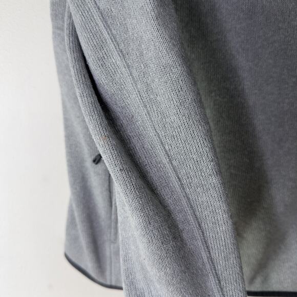 Patagonia‎ Pullover Marsupial Fleece Womens XL Gray Fleece Snap Sweater Jacket - Picture 5 of 8